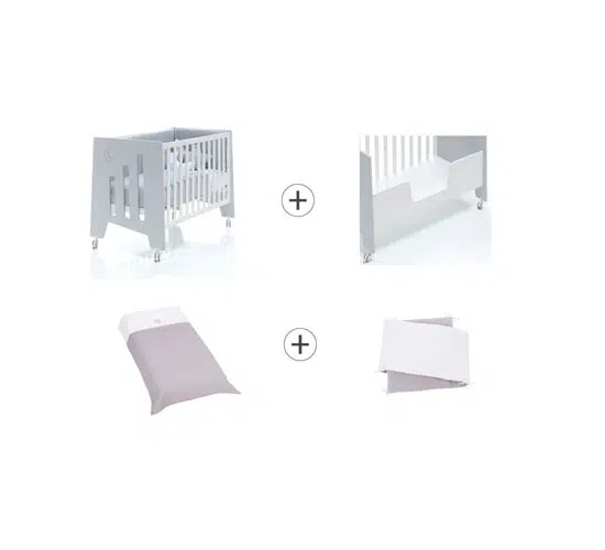 k13(cuna-escritorio+kit barrera-sofa+nordico +protector) 4 en 1