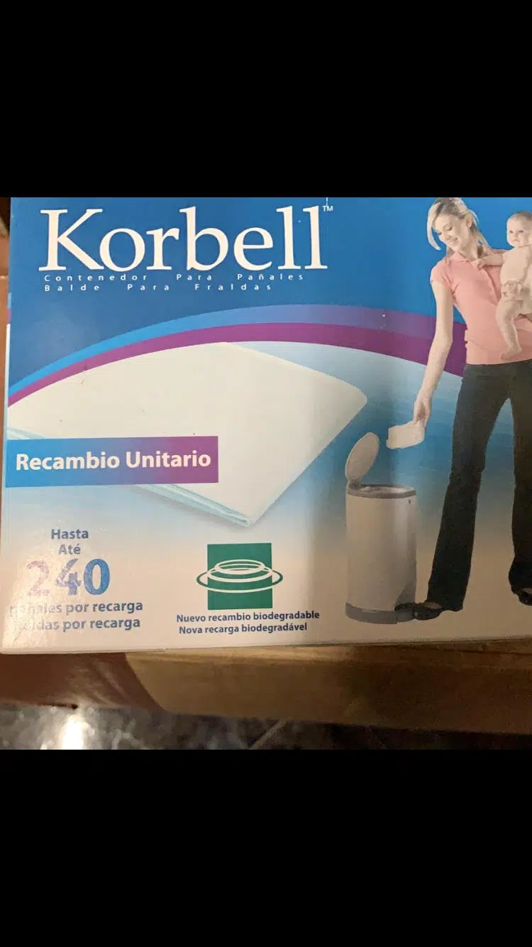 Korbell – Bolsas de recambio para papelera de pañales